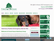 Tablet Screenshot of foresthousevets.com